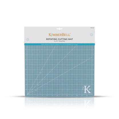 Kimberbebll 14"x14" Dusty Blue Rotating Cutting Mat - Easily Square Up Blocks ~ Perfect For Use With Orange Pop Rulers! KDTL124