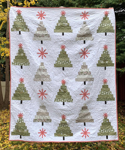 Cotton Street Commons Starlight Tree Farm Quilt Pattern Finished Size 70”x81”