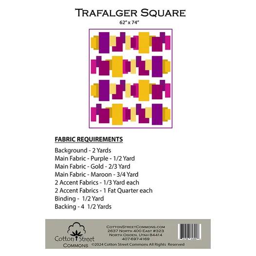 Cotton Street Commons Trafalger Square Quilt Pattern Finished Size: 62"x74"