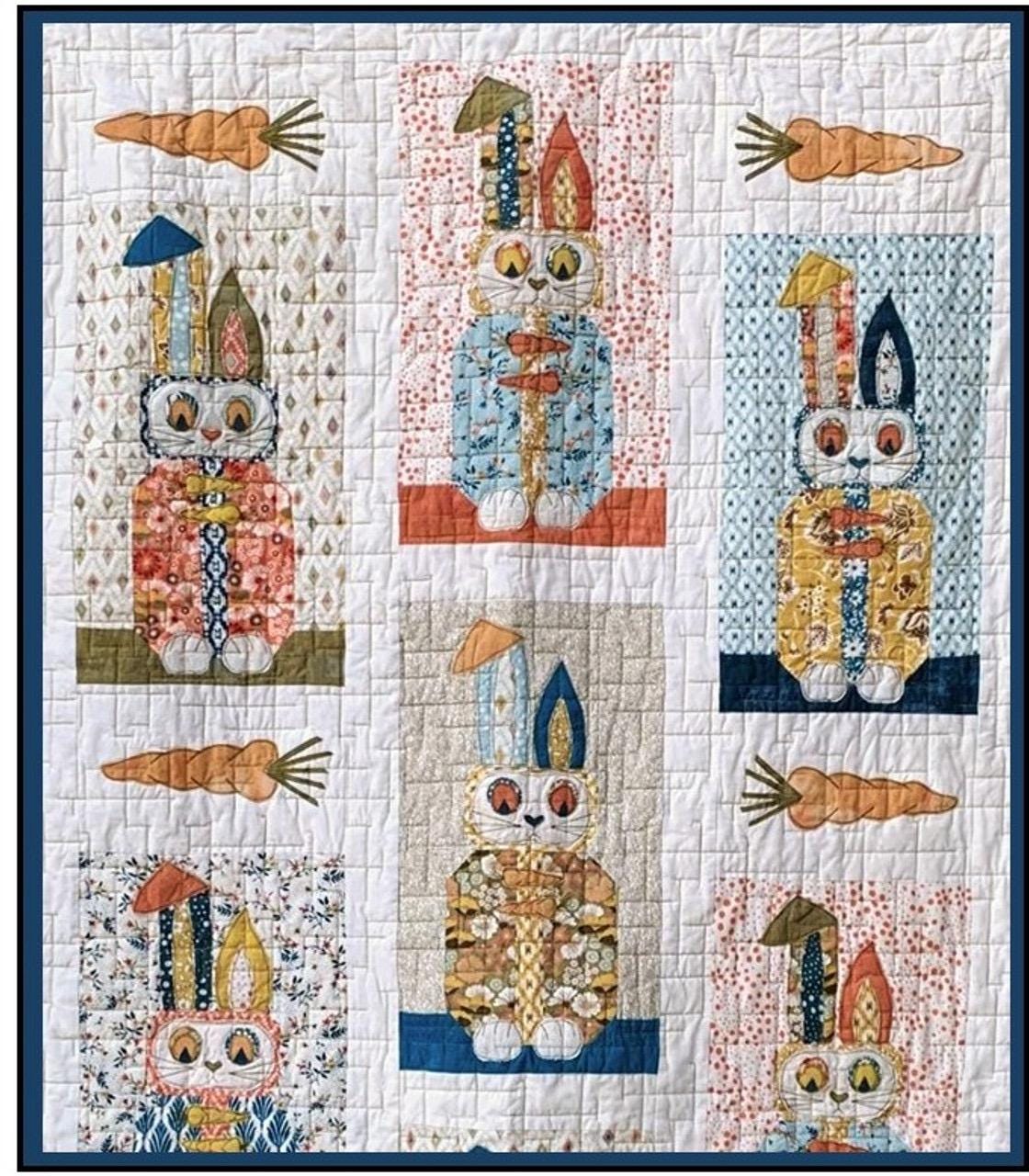 Cotton Street Commons Bunny Bunnanza Quilt Pattern Finished Size: 62”x78”