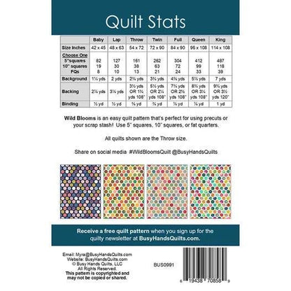 LIMITED EDITION!! Wild Blooms Quilt Kit Featuring Riley Blake Market Street Fabric Collection Finished Size: 54"x72"
