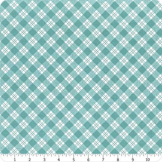 Riley Blake Bee Plaids Fabric Collection Scarecrow Teal C12020 Authentic Premium 100% Cotton Quilt Shop Quality Fabrics