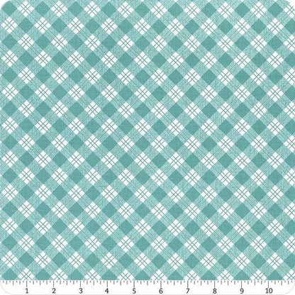 Riley Blake Bee Plaids Fabric Collection Scarecrow Teal C12020 Authentic Premium 100% Cotton Quilt Shop Quality Fabrics