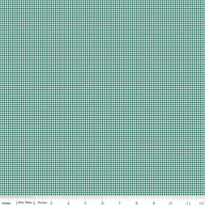 Riley Blake Bee Plaids Fabric Collection Jade Harvest C12025 Authentic Premium 100% Cotton Quilt Shop Quality Fabrics