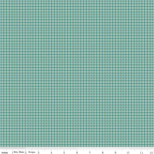 Riley Blake Bee Plaids Fabric Collection Jade Harvest C12025 Authentic Premium 100% Cotton Quilt Shop Quality Fabrics