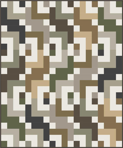Cotton Street Commons Scotland Yard Quilt Pattern Finished Size: 60"x72"