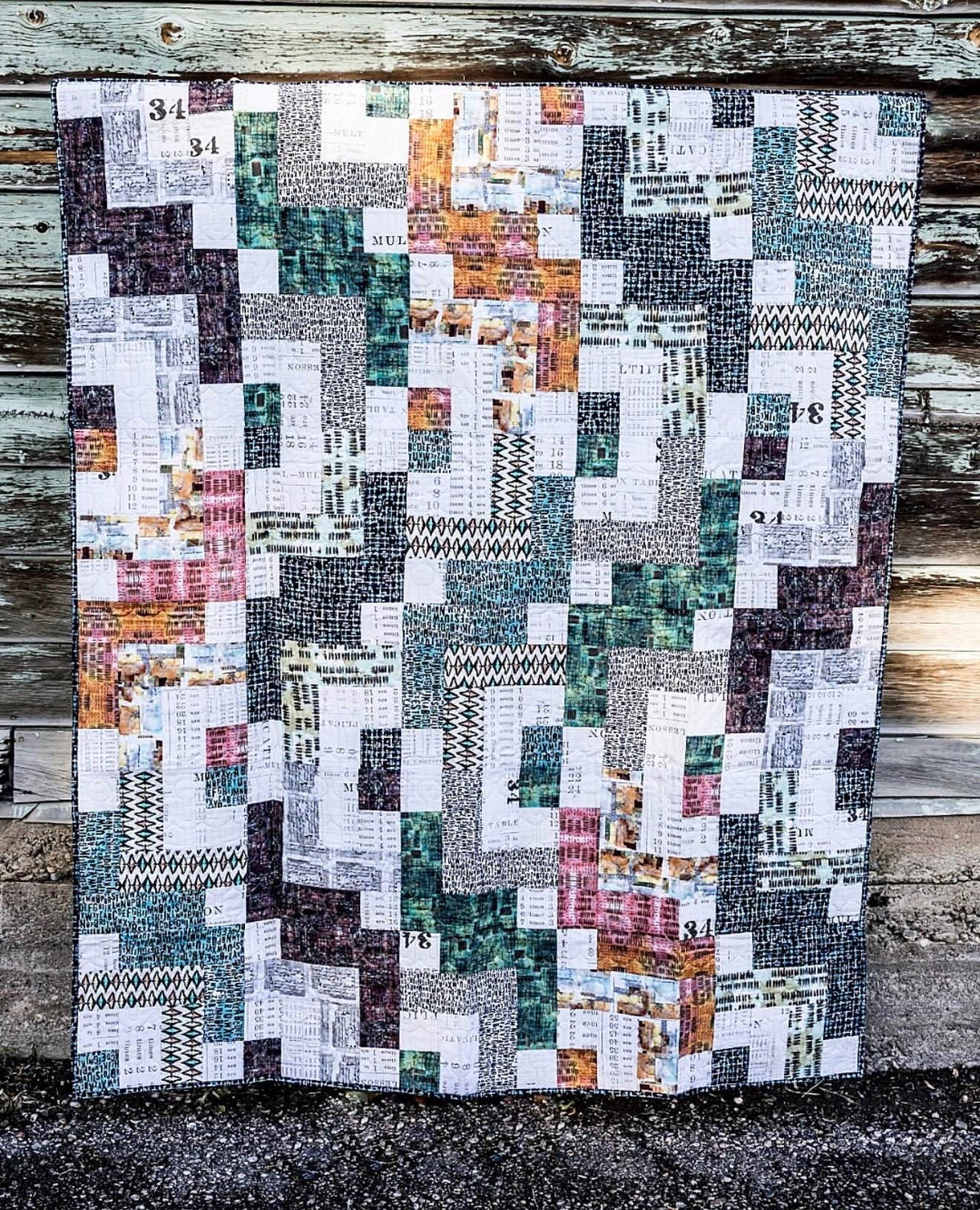PDF Cotton Street Commons Scotland Yard Quilt Pattern Finished Size: 60"x72"