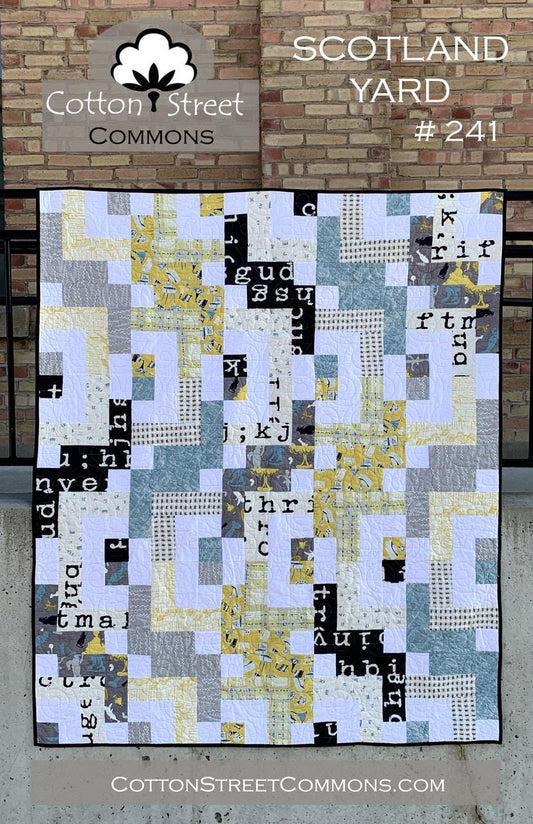 PDF Cotton Street Commons Scotland Yard Quilt Pattern Finished Size: 60"x72"
