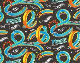 Riley Blake Made to Race Panel Quilt Kit Featuring Hot Wheels Fabric Collection
