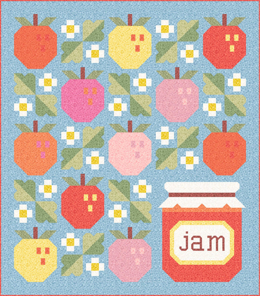 LIMITED EDITION Pen & Paper Patterns Pineberry Quilt Kit Featuring Lewis and Irene Bumbleberries Blenders Fabric Collection 60.35"x68.75"