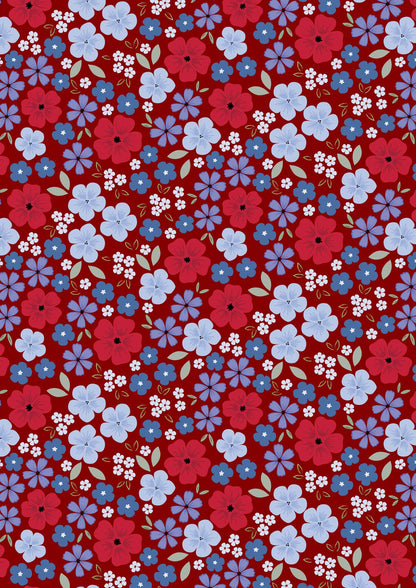 LIMITED EDITION Lo & Behold Knitted Star Quilt Kit Featuring Lewis and Irene Forever Blooms Fabric Collection 62"x62"