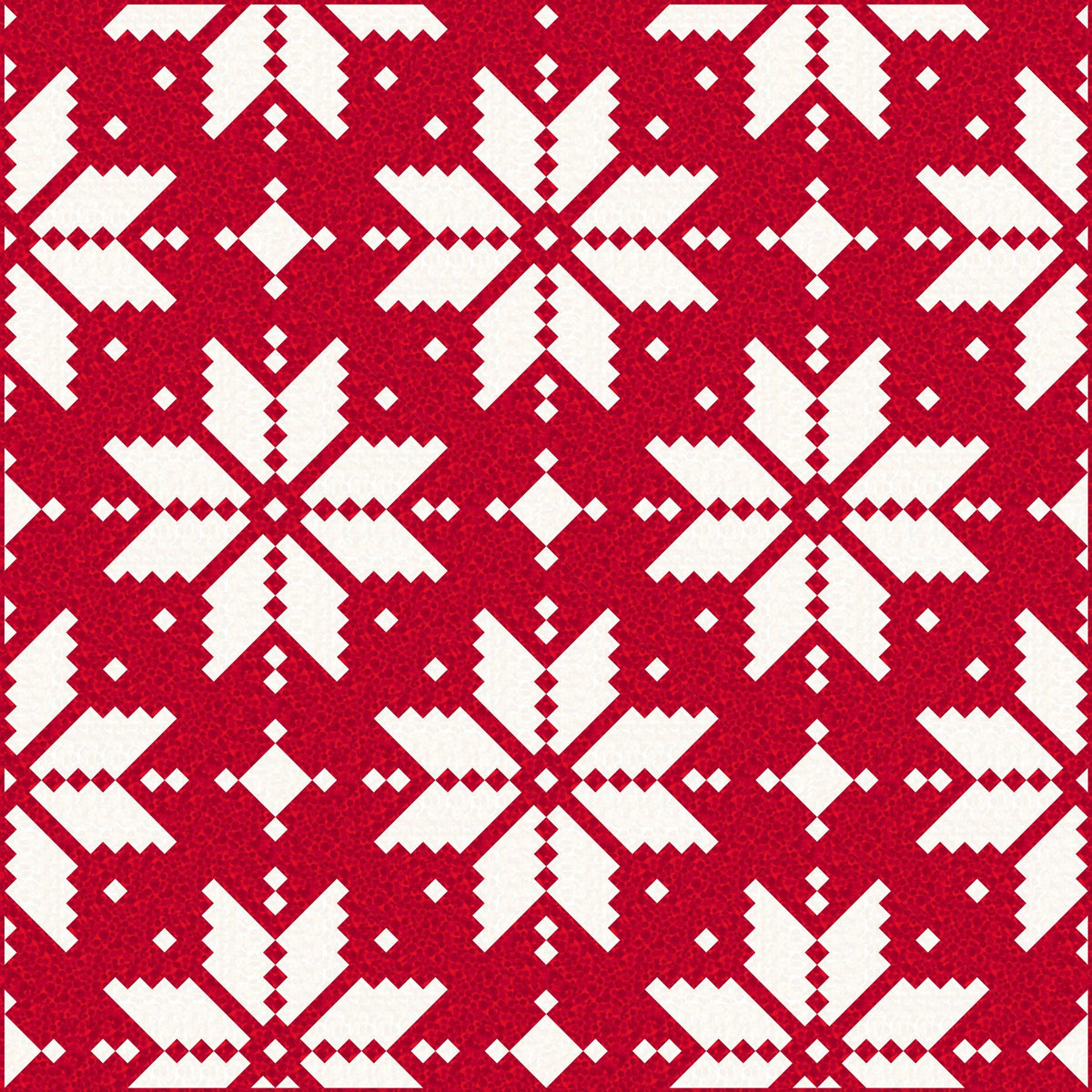 LIMITED EDITION Lo & Behold Knitted Star Quilt Kit Featuring Lewis and Irene Bumbleberries Fabric Collection (Throw and Bed Sizes Available)