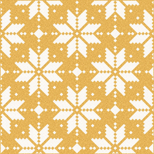 LIMITED EDITION Lo & Behold Knitted Star Quilt Kit Featuring Lewis and Irene Bumbleberries Fabric Collection (Throw and Bed Sizes Available)