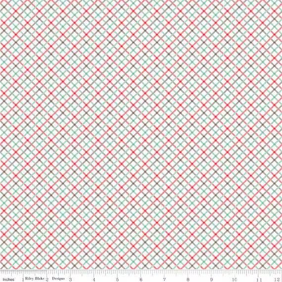 Riley Blake Bee Plaids Fabric Collection Sea Glass Homespun C12033 Authentic Premium 100% Cotton Quilt Shop Quality Fabrics
