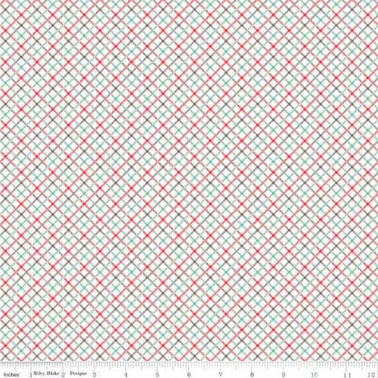 Riley Blake Bee Plaids Fabric Collection Sea Glass Homespun C12033 Authentic Premium 100% Cotton Quilt Shop Quality Fabrics