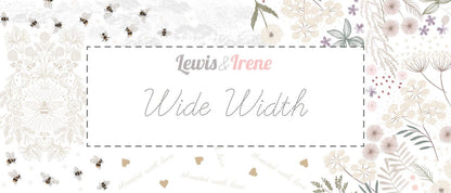 Wideback Lewis & Irene Wide Widths Fabric Collection Mono Thistle on Light Lavender ( 107"-108") Authentic Premium 100% Cotton Fabrics W17