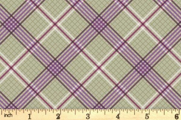 Lewis & Irene Loch Lewis Flannel Fabric Collection Green Check F539A