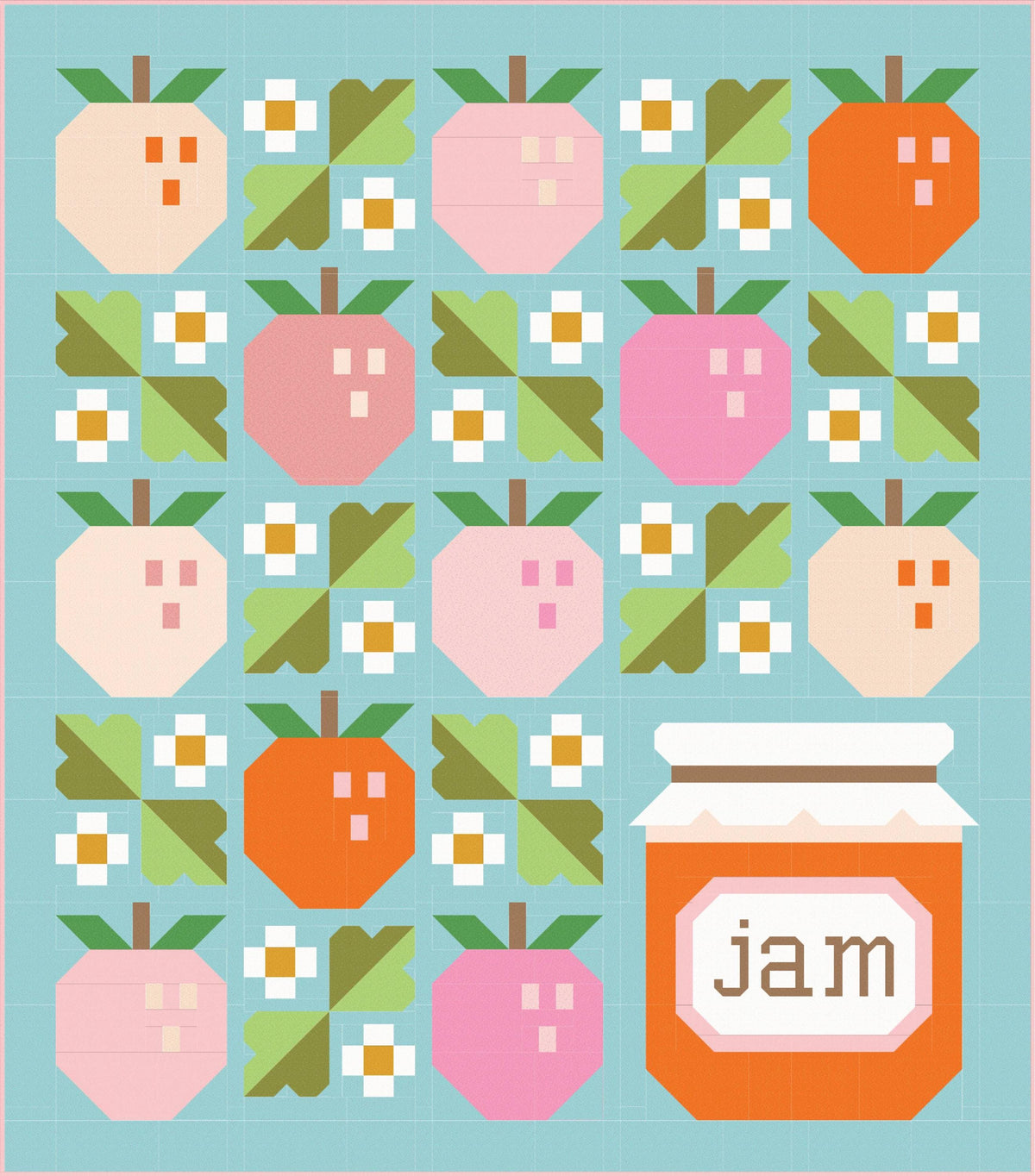 LIMITED EDITION Pen & Paper Patterns Pineberry Quilt Kit Featuring Poppie Cotton Country Confetti Fabric Collection 60.35"x68.75"