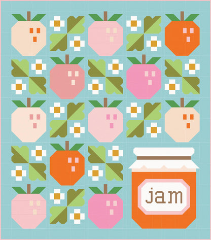 LIMITED EDITION Pen & Paper Patterns Pineberry Quilt Kit Featuring Poppie Cotton Country Confetti Fabric Collection 60.35"x68.75"