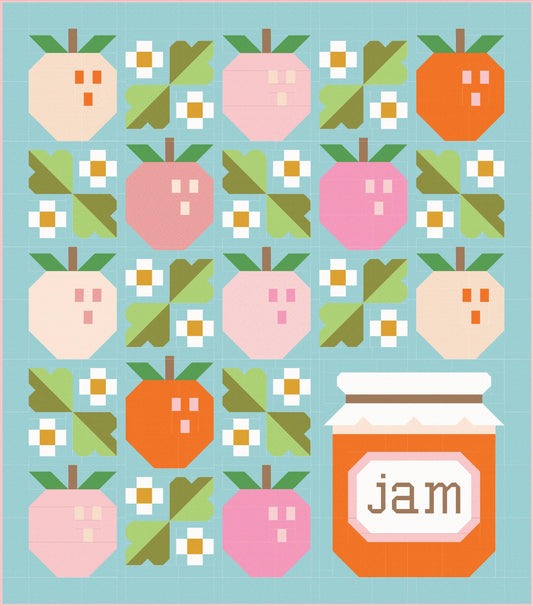 LIMITED EDITION Pen & Paper Patterns Pineberry Quilt Kit Featuring Poppie Cotton Country Confetti Fabric Collection 60.35"x68.75"