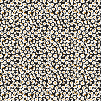 Poppie Cotton Hopscotch & Freckles Fabric Collection Mini Calico on Black Authentic Premium 100% Cotton Quilt Shop Quality Fabrics