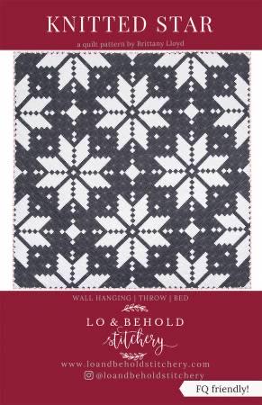 LIMITED EDITION Lo & Behold Knitted Star Quilt Kit Featuring Lewis and Irene Bumbleberries Fabric Collection (Throw and Bed Sizes Available)