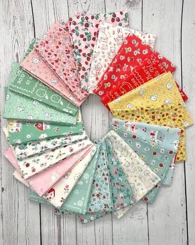Poppie Cotton Home Sweet Home Fabric Collection 42pc 10" Stacker Authentic Premium 100% Cotton Quilt Shop Quality Fabrics