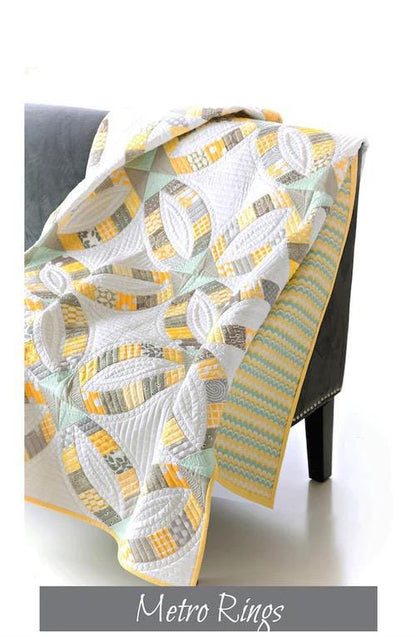 Sew Kind of Wonderful Metro Rings Quilt Pattern Finished Size 57”x76”