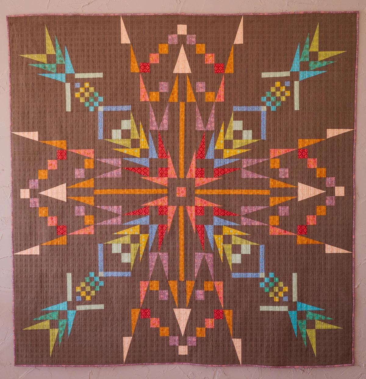 Sew Kind of Wonderful Northern Lights Quilt Pattern Finished Size: 74"x74"