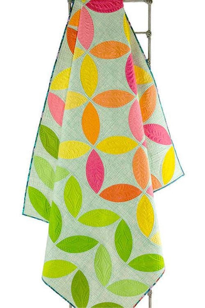 Sew Kind of Wonderful Mod Citrus Quilt Pattern Finished Size 60”x67”