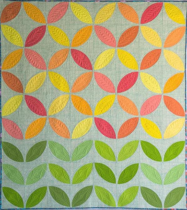 Sew Kind of Wonderful Mod Citrus Quilt Pattern Finished Size 60”x67”