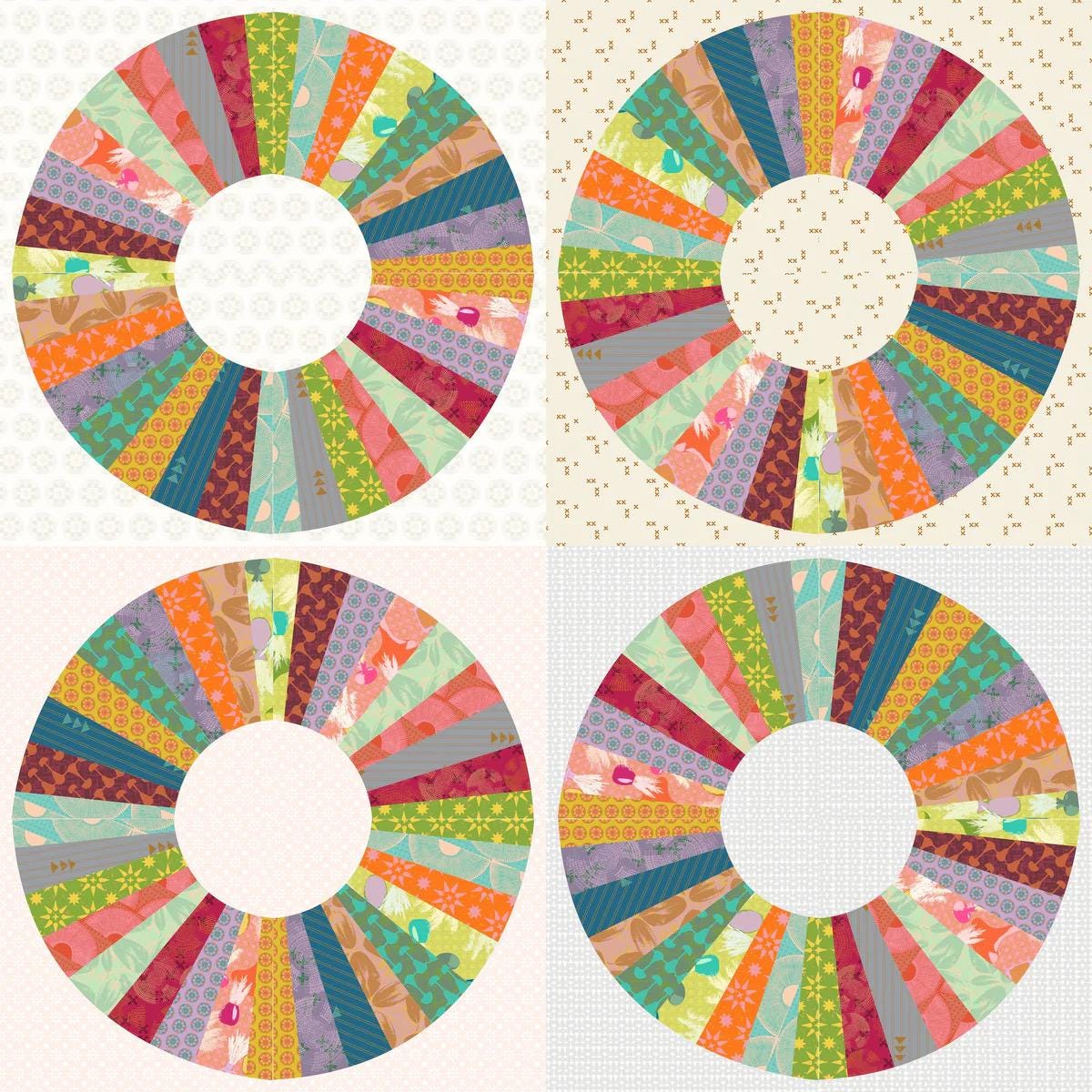 Sew Kind of Wonderful 70 & Sunny/Sunny Rays Quilt Pattern Finished Size 76"x76"