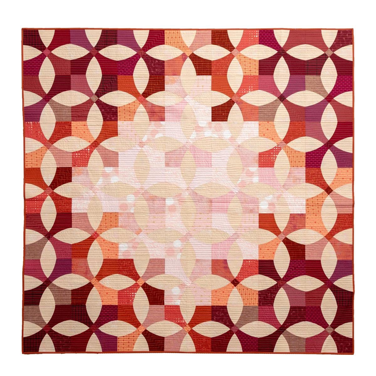 Sew Kind of Wonderful Posh Snowball Quilt Pattern Finished Size 61”x75”