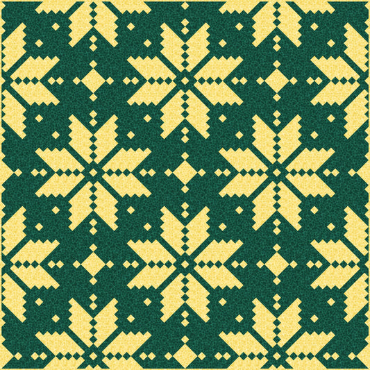 LIMITED EDITION Lo & Behold Knitted Star Quilt Kit Featuring Lewis and Irene Bumbleberries Fabric Collection (Throw and Bed Sizes Available)