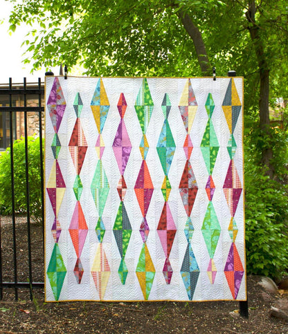 Sew Kind of Wonderful Diamond Daze Quilt Pattern Finished Size 63”x70”