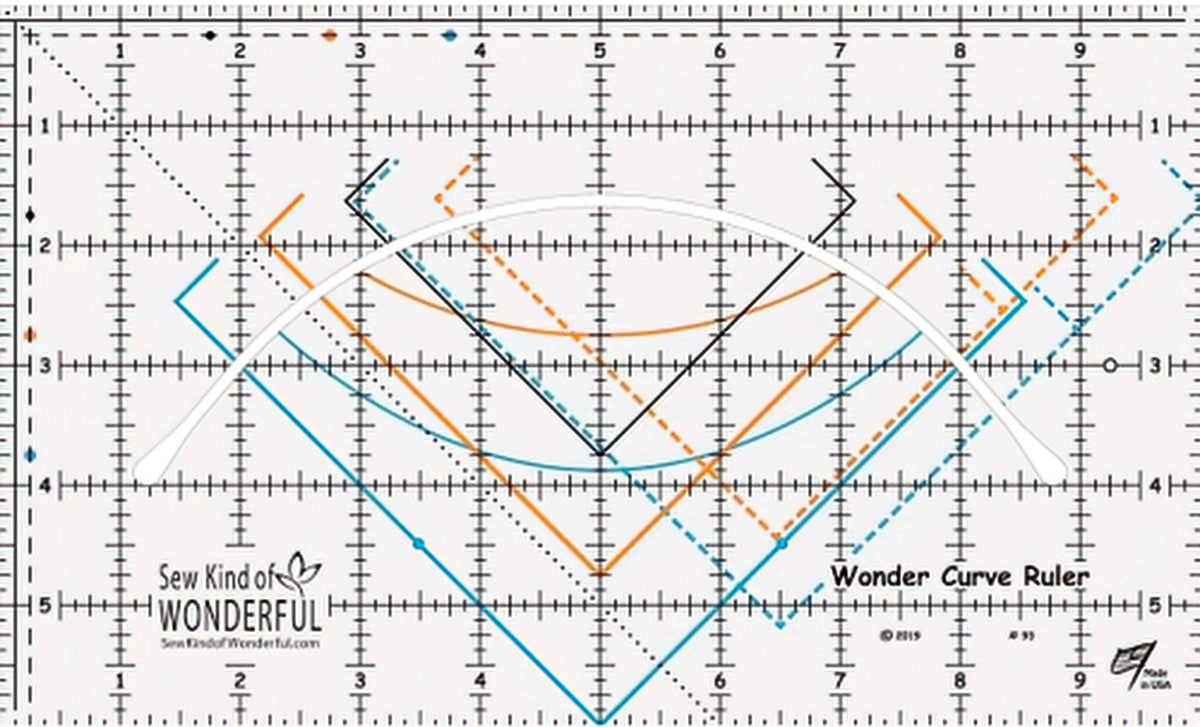 Sew Kind of Wonderful Curvy Bow Tie Quilt Pattern Finished Size 49”x56”