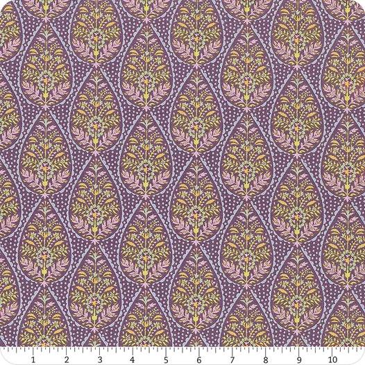 Tilda Sanctuary Fabric Collection Adina Eggplant Authentic Premium 100% Cotton Fabrics