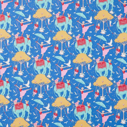 Tilda Jubilee Fabric Collection Circus Life Jubilee Blue Authentic Premium 100% Cotton Fabrics