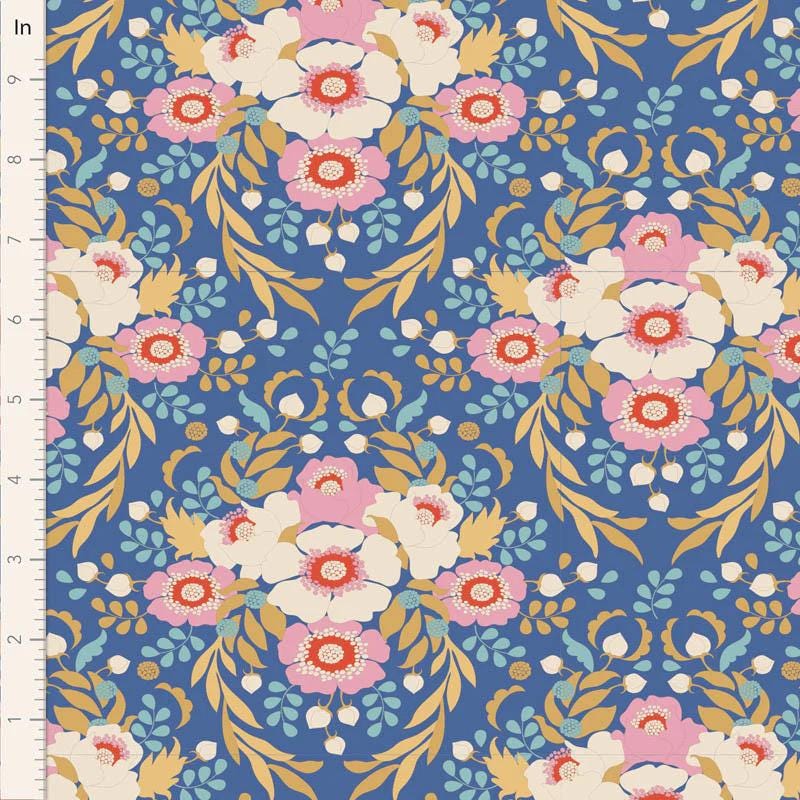 LAST BOLT! Tilda Jubilee Fabric Collection Anemone Blue Authentic Premium 100% Cotton Fabrics
