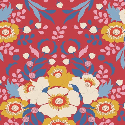 LAST BOLT! Tilda Jubilee Fabric Collection Anemone Red Authentic Premium 100% Cotton Fabrics