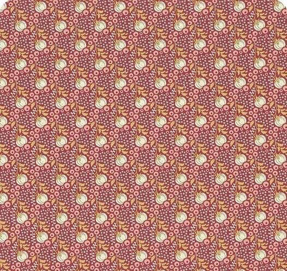 Tilda Sanctuary Fabric Collection Cottonfield Maroon Authentic Premium 100% Cotton Fabrics