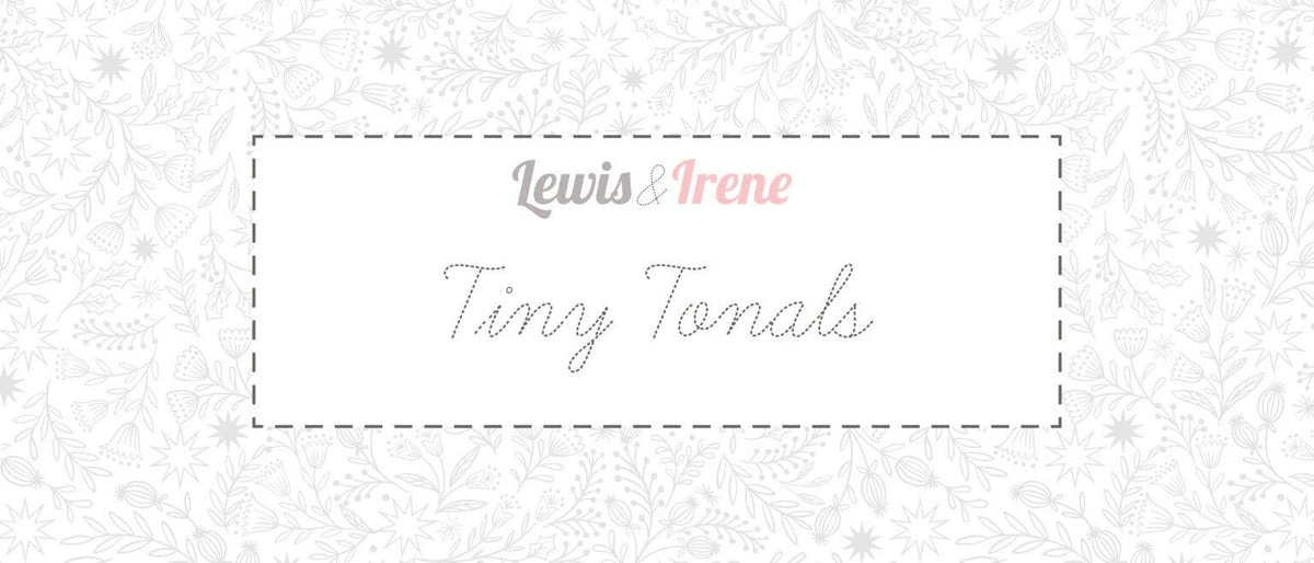 Lewis & Irene Tiny Tonals Fabric Collection Snowflakes on Cream Authentic Premium 100% Cotton Fabric TT31B