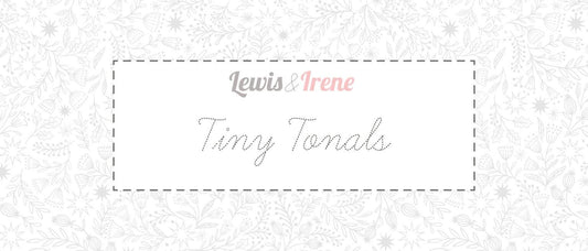 Lewis & Irene Tiny Tonals Fabric Collection Snowflakes on Cream Authentic Premium 100% Cotton Fabric TT31B