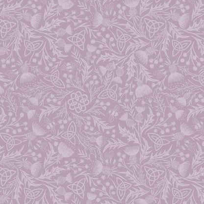 Wideback Lewis & Irene Wide Widths Fabric Collection Mono Thistle on Light Lavender ( 107"-108") Authentic Premium 100% Cotton Fabrics W17