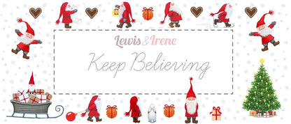 LAST BOLT!! Lewis & Irene Keep Believing Fabric Collection Tomte and Snowman on Dark Blue Authentic Premium 100% Cotton Fabrics