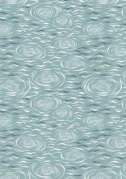 Lewis & Irene On The Lake Fabric Collection Lake Ripples on Light Blue Authentic Premium 100% Cotton Fabrics