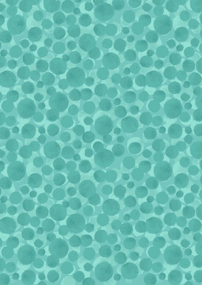 Lewis & Irene Bumbleberries Blenders Fabric Collection Tropics Blue BB290 Authentic Premium 100% Cotton Quilt Shop Quality Fabrics