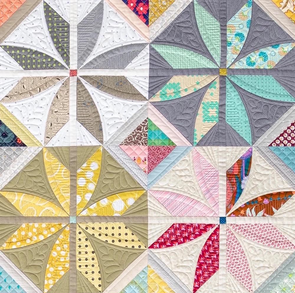 Sew Kind of Wonderful Posh Penelope Quilt Pattern Finished Size 69”x80”