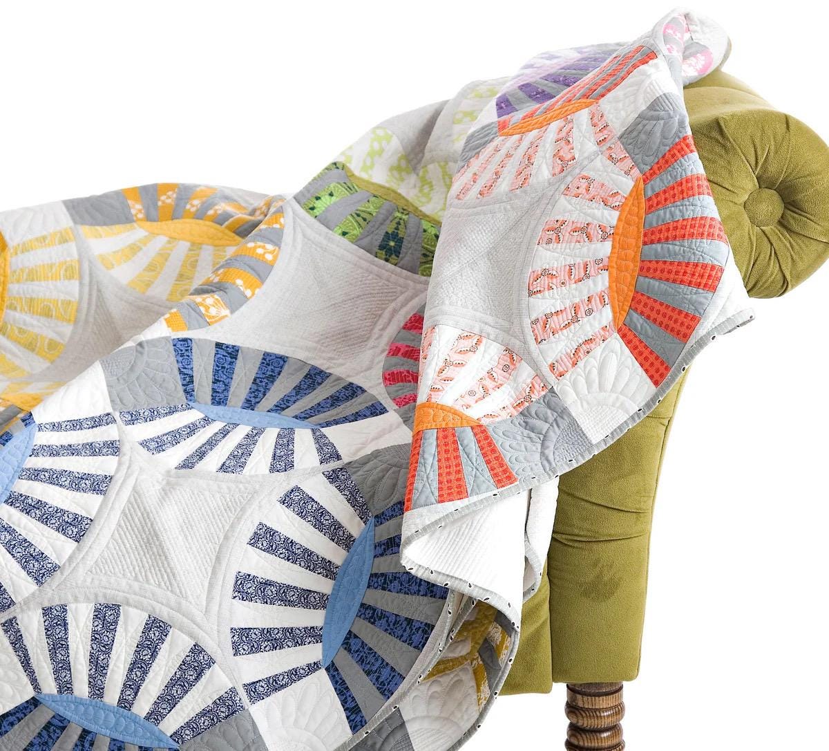 Sew Kind of Wonderful Chic Kisses Quilt Pattern Finished size 92”x92”