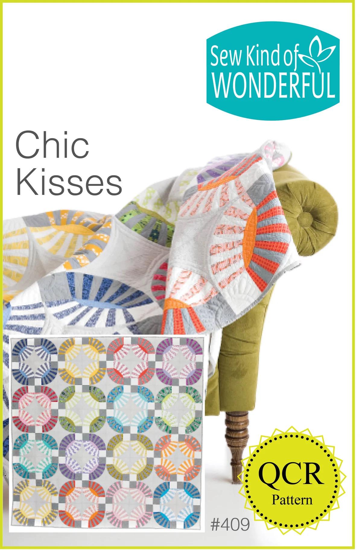 Sew Kind of Wonderful Chic Kisses Quilt Pattern Finished size 92”x92”